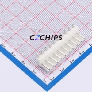 WAFER-VH3.96-10PWZ-W Wire-to-Board Pin Header Bent Lead Through Hole,P=3.96mm Connector 1x10P 3.96mm Right Angle Insert VH - Product Image 1