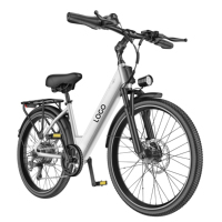 Bicicleta Eléctrica Urbana GOKEEP EP26ST de 26 Pulgadas con Neumáticos Anchos, 48V 250W, Motor Trasero, para Carretera y Nieve, EBIKE, Bicicleta Eléctrica, Fabricante OEM ODM