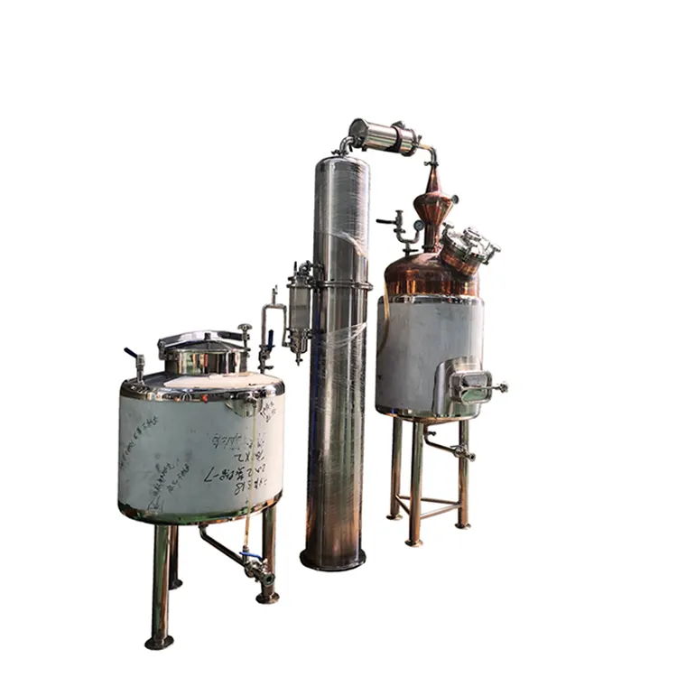 Ätherisches öl destillation maschine kupfer destillation anlage brennerei für ätherische öle