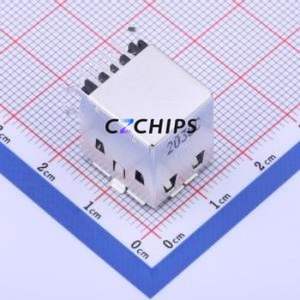 672983090 USB Connector Bent Lead Through Hole Connector Type-A USB 2.0 Female Right Angle Insert - Product Image 1