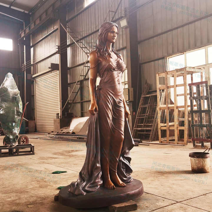 wholesale Modern Lady Statues Beautiful Large Garden Statuary Bronze