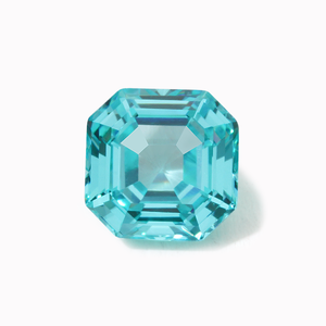 Starsgem Asscher Shape Paraiba 5*5MM-15*15mm Lab Grown Gemstone Asscher cut Precio al por mayor Paraiba Color - Product Image 1