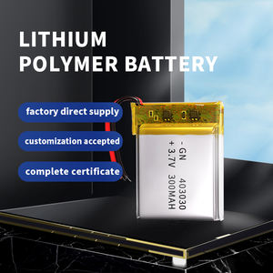 Оптовая продажа 403030 перезаряжаемый аккумулятор 3,7 в литий-полимерный аккумулятор 300 мАч 403030 литий-полимерный аккумулятор - Product Image 2
