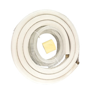 Tuyau d'extension de climatisation Baoyuan 1P 1.5P 2P isolé sans soudure blanc gaufré - Product Image 2