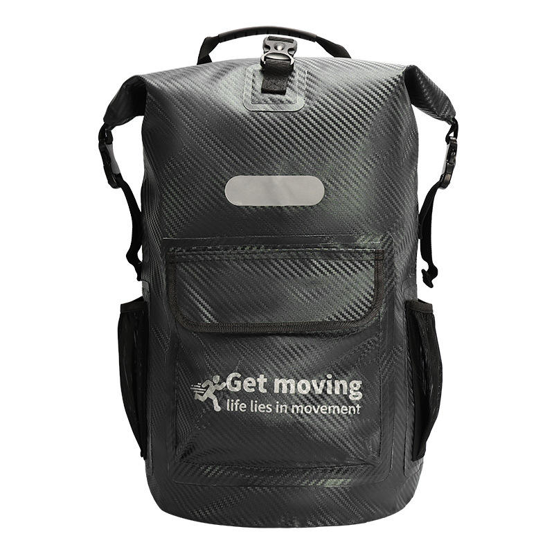 Fibre de carbone noire gaufrée