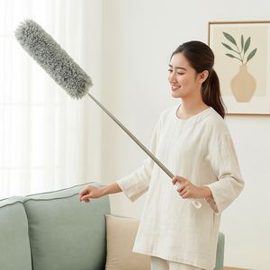 Fiber Dust <b>Duster</b> Retractable Free Bending for Ceiling Fans Round Head Thick Encryption High Cabinet Top Spot - Product Image 4