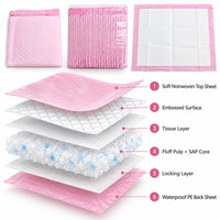 Tapis d'apprentissage jetables pour chiots, doux, non tissés, haute absorption, séchage rapide, anti-fuite, vente en gros OEM, directement de l'usine