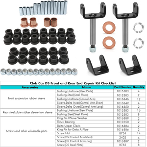 Kit de Reparación de Extremos Delanteros y Traseros de Lujo para Carritos de Golf Club Car DS Modelos a Gasolina y Eléctricos de 1992 en Adelante - Product Image 2