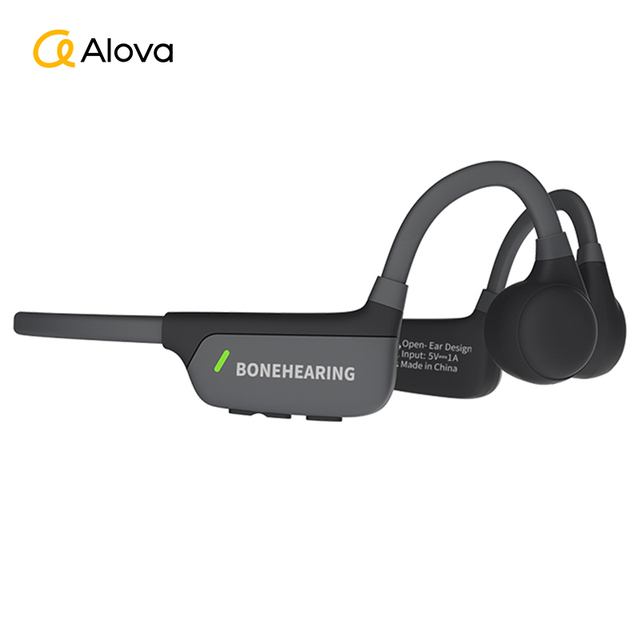 ALOVA Sound Amplifier Open Ear Earphone Waterproof Headset Wireless Bluetooth Headphone Bone Conduction Hearing Aids