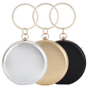 Di alta qualità forma rotonda <span class=keywords><strong>argento</strong></span> diamante festa borse da sera 2025 unico da sposa <span class=keywords><strong>pochette</strong></span> da donna all'ingrosso - Product Image 4