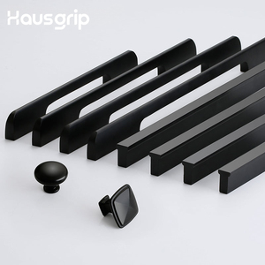 Hausgrip Modern Matte Black &amp; Gold Aluminum Pulls/<strong>Knobs</strong> for Kitchen Drawers &amp; Cabinet <strong>Doors</strong>, <strong>Bedroom</strong> Wardrobe Use - Product Image 3