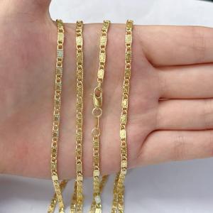 JML Venta al por Mayor Cadena de Eslabones Gruesos y Sencillos de <span class=keywords><strong>3mm</strong></span> con Corazón Personalizado, Joyería de Moda Bañada en Oro de 14k para Collar de Oro Laminado - Product Image 3