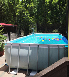 <span class=keywords><strong>Piscine</strong></span> familiale hors sol rectangulaire à structure métallique, modèle 2026, en promotion - Product Image 3