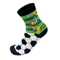 Chaussettes de football transfrontalières en coton tricoté, absorbant la transpiration, personnalisées, motif lettres tendance, ODM, fabricant Zhuji
