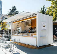 Bâtiment modulaire personnalisable, conception de bureau préfabriqué, maison conteneur démontable en kit, café, boutique