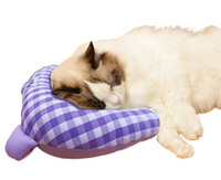 Oreiller cervical en forme de U pour petits chiens et chats d'intérieur Amélioration du sommeil apaisante avec espace extérieur