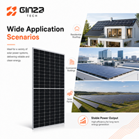 Panel Surya Monokristalin Ginza Efisiensi Tinggi 595W Bersertifikasi CE TUV Modul PV dengan Garansi 30 Tahun Kualitas Tinggi
