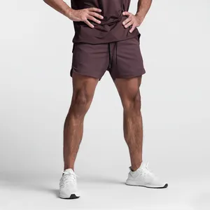 Мужские быстросохнущие однотонные шорты для бега, фитнеса, спортзала, тренировок, отдыха