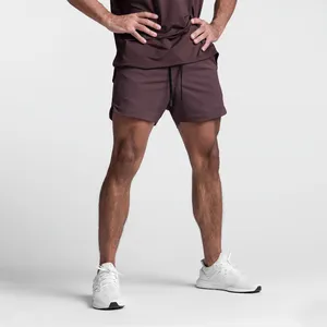 Short de loisirs à séchage rapide pour homme, couleur unie, course à pied, Fitness, sport, Gym, entraînement