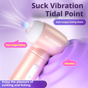 เครื่องสั่นเซ็กซ์ทอยสำหรับผู้หญิงแบบ3-in-1แบบพกพาเครื่องสั่นเซ็กซ์ทอยสำหรับผู้หญิงที่ดูดนมคลิตอไม้ทำงานด้วยมือ - Product Image 2