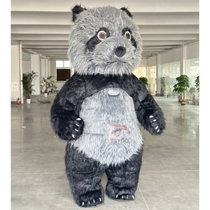 Costume de mascotte de <span class=keywords><strong>panda</strong></span> géant gonflable de 3m, vêtements de marche pour adultes, 2/2.6/3m, costumes gonflables de <span class=keywords><strong>panda</strong></span> Kunfu pour la <span class=keywords><strong>location</strong></span> d'événements - Product Image 1