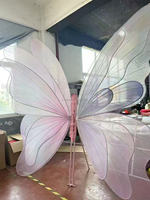 Arche de fleurs géantes pour mariage M07, support de fond en métal en forme de papillon, cadre d'arc de fleurs en soie artificielle pour décoration de fête