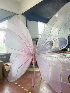 M07 Đám Cưới Khổng Lồ Hoa Vòm Kim Loại Bướm Hình Dạng Backdrop Đứng Lụa Nhân Tạo Hoa Vòm Khung Cho Đảng Trang Trí - Product Image 5