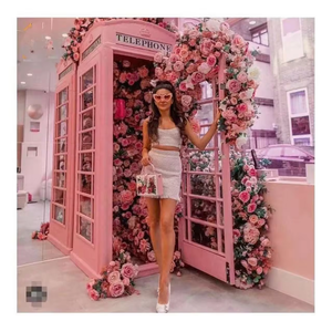 Cabine téléphonique vintage RHD en fer forgé pour mariage, intérieur/extérieur, style Londres, pour jardin et centre commercial - Product Image 6