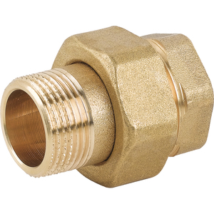 Raccord de tuyau droit en laiton jaune 3 pièces 1 \ "1/4 \" raccord rapide filetage mâle forgeage techniques BSPP NPT BSP Surface lisse - Product Image 2
