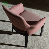 HUALIN Chaise de salle à manger en bois massif de style moderne minimaliste pour restaurant, hôtel et café Chaise douce et confortable