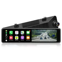 DVR Mobil Kaca Spion Octa Core 2K, Keluaran Baru 11.26 dengan CarPlay dan Android Auto Dual Lens Mirror Monitor Dash Cam Wifi