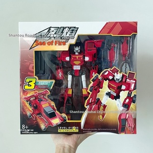 1:8儿童玩具大变形机器人汽车飞机模型拼图手动变换一改3国王Kon男孩制造塑料 - Product Image 5