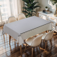 Usine de nappes de table RNPT en gros, nappe rectangulaire en PVC imprimé couleur unie Russie