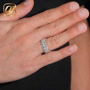 Anillo de banda completa con diseño de alas y diamantes VVS cultivados en laboratorio, plata maciza 925, para uso diario, joyería nupcial para mujer, aniversario - Product Image 5