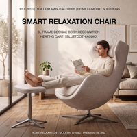 Fauteuil de massage électrique pour salon, inclinable, avec cadre SL, reconnaissance corporelle, chauffage et haut-parleur Bluetooth – Vente en gros