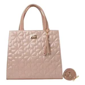 Bolsa de maquillaje para mujer Fana Kalea, diseño acolchado de color nude para guardar sombras de ojos - Product Image 4