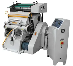 Máquina troqueladora de troquelado de estampado en caliente, máquina troqueladora hidráulica de estampado de papel digital tipográfico