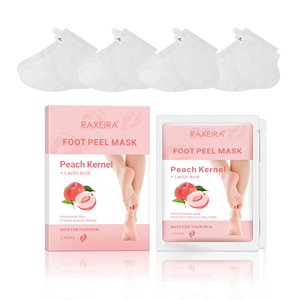 Maschera Esfoliante per Piedi OEM all'Acido Salicilico e Pesca, Trattamento Spa per Pedicure, Cura <span class=keywords><strong>dei</strong></span> Piedi Secchi e <span class=keywords><strong>Talloni</strong></span> Screpolati - Product Image 1