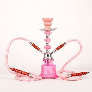 <span class=keywords><strong>Cachimba</strong></span> de vidrio doble de un solo tubo de tamaño pequeño en stock <span class=keywords><strong>Accesorios</strong></span> acrílicos Shish Juego completo - Product Image 1