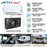 ACTECmax Mini Bus LKW Klimaanlage AC.161.113.01 DC 12V 24V Split-System 2300W Kühlleistung CE-Zertifiziert Auto-Standklimaanlage
