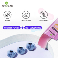 Keto makanan Diabeties rendah bebas gula meningkatkan pencernaan probiotik rasa Blueberry jeli pelangsing kolagen pencernaan stik jeli