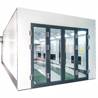 Four de peinture automobile diesel/électrique certifié CE pour peinture à base d'eau, éclairage LED, puissance 12-24 kW, modèle XH YB1