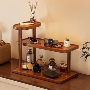 <b>Desktop</b> Storage Rack Three-Layer Display Rack for Home Use Tea Room Cup Rack Home Essentials Organizer - Product Image 1