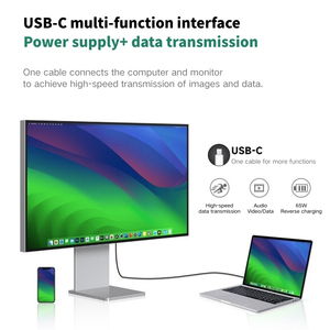 Hợp kim nhôm Màn hình máy tính 27 inch 5K màn hình hiển thị võng mạc chơi game hiển thị 4k phẳng màn hình LCD FreeSync G-SYNC với đứng - Product Image 4