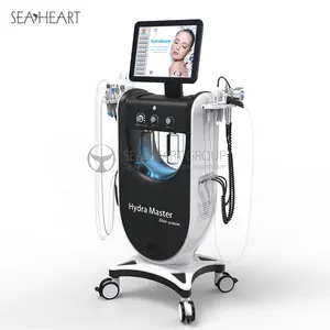 Hydra Dermabrasion Machine New Features 9 In 1 Hydra Water Dermabrasion RF Bio-lifting Spa Facial Microdermabrasion Skin Beauty Machine