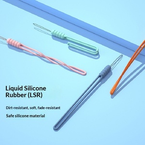 Correa de Muñeca Corta y Suave Antipérdida para Teléfono Móvil, Cordón de Seguridad con Material de Silicona y Soporte de Mano para Celular - Product Image 2