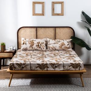 Ensemble de draps en coton style hôtel et maison, lit double, literie, 2 taies d'oreiller, fabricant indien, export, prix de gros - Product Image 1