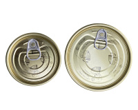 Qualité alimentaire 300 #   305 #   307 #   309 #   401 #   603 #   Capuchon de boîte de conserve en fer blanc/TFS à ouverture facile pour viande, poisson, pâte de tomate