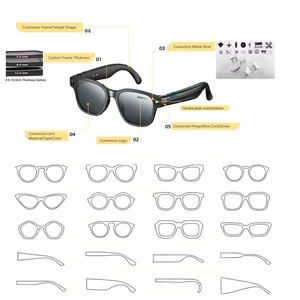 Lunettes de traduction intelligentes SENBONO GT33, casque sans fil mains libres, protection UV400, traducteur IA extérieur, tactile, IPX-6, titane - Product Image 2