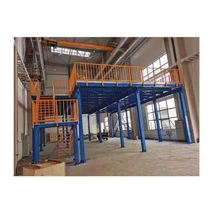 Factory High Quality Industrial Storage Shelf Steel Mezzanine Floor Platform Rack For Warehouse Storage